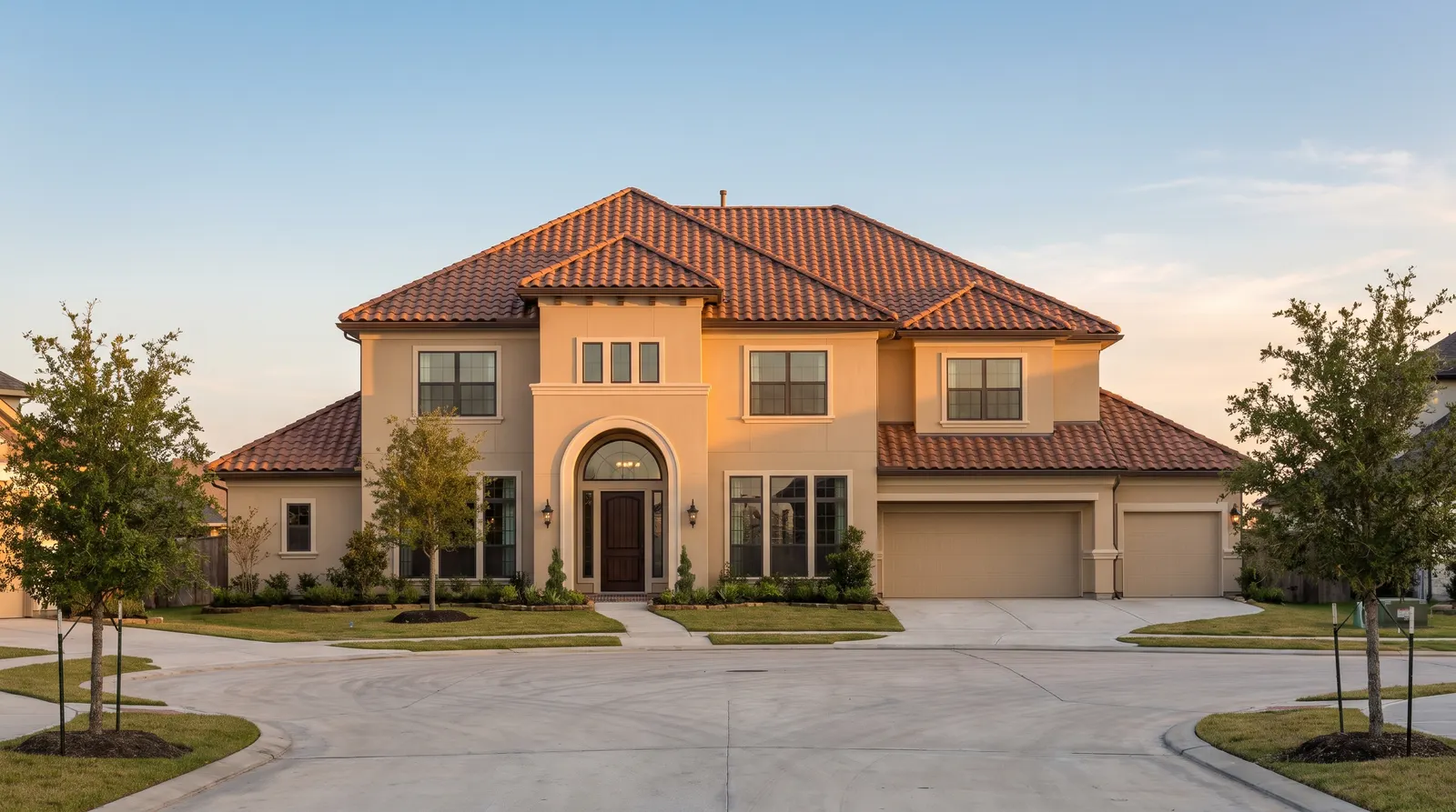 Clay tile roofing in Katy