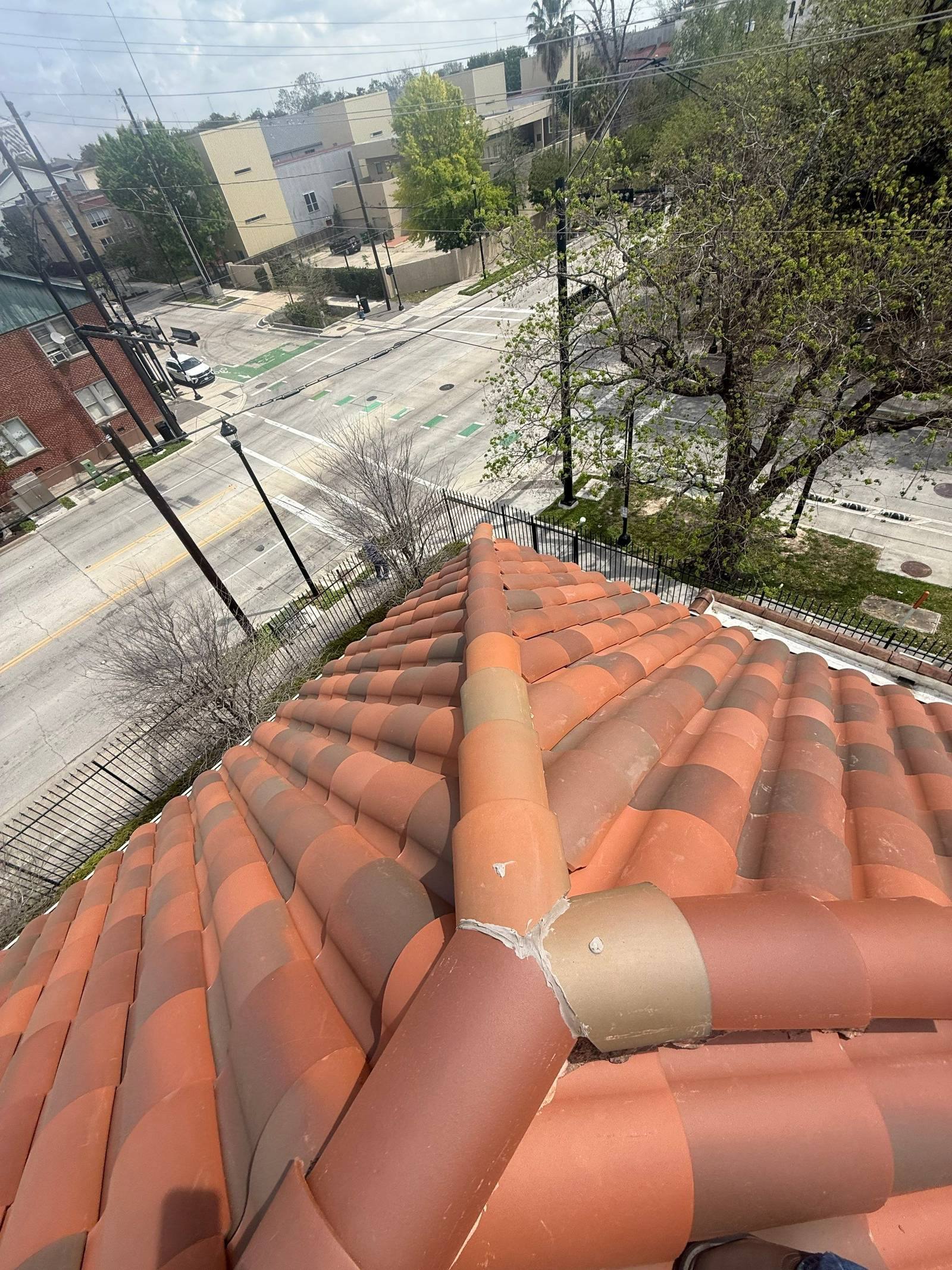 Clay tile roof repair Montrose area